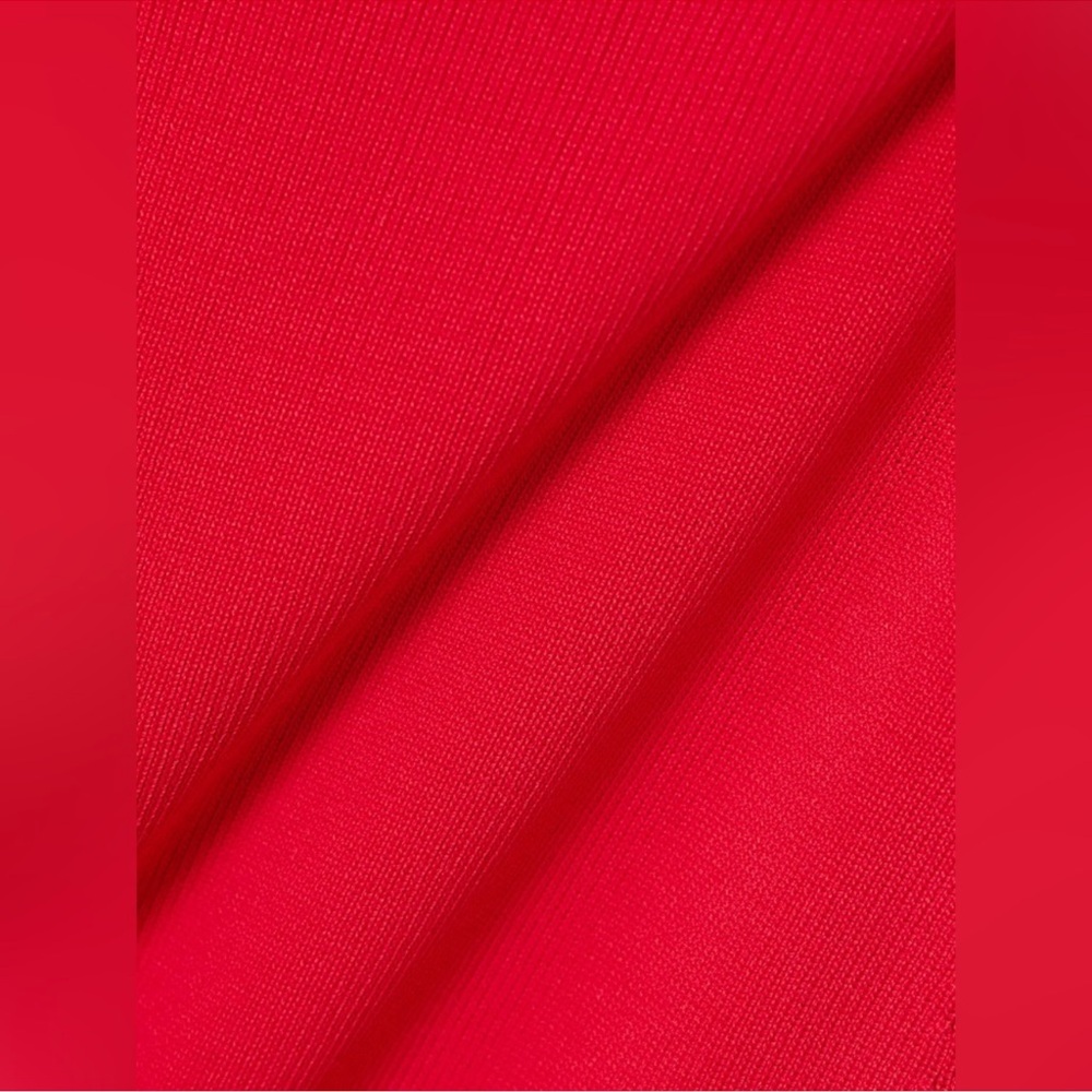 NEW Staud Canna Strapless Dress Red Rose Size Large - Picture 4 of 9